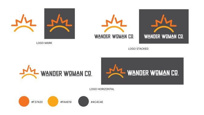 Wander Woman Co. Logos